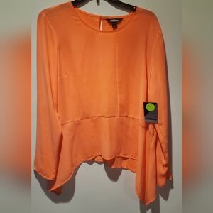 NWT PROJECT RUNWAY - BLOUSE ASIMETRIC - SILK - SIZE L - NEW